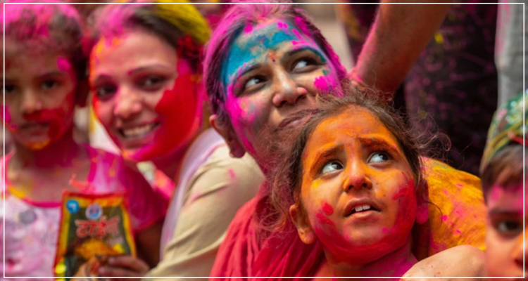 holi celebration sasan gir